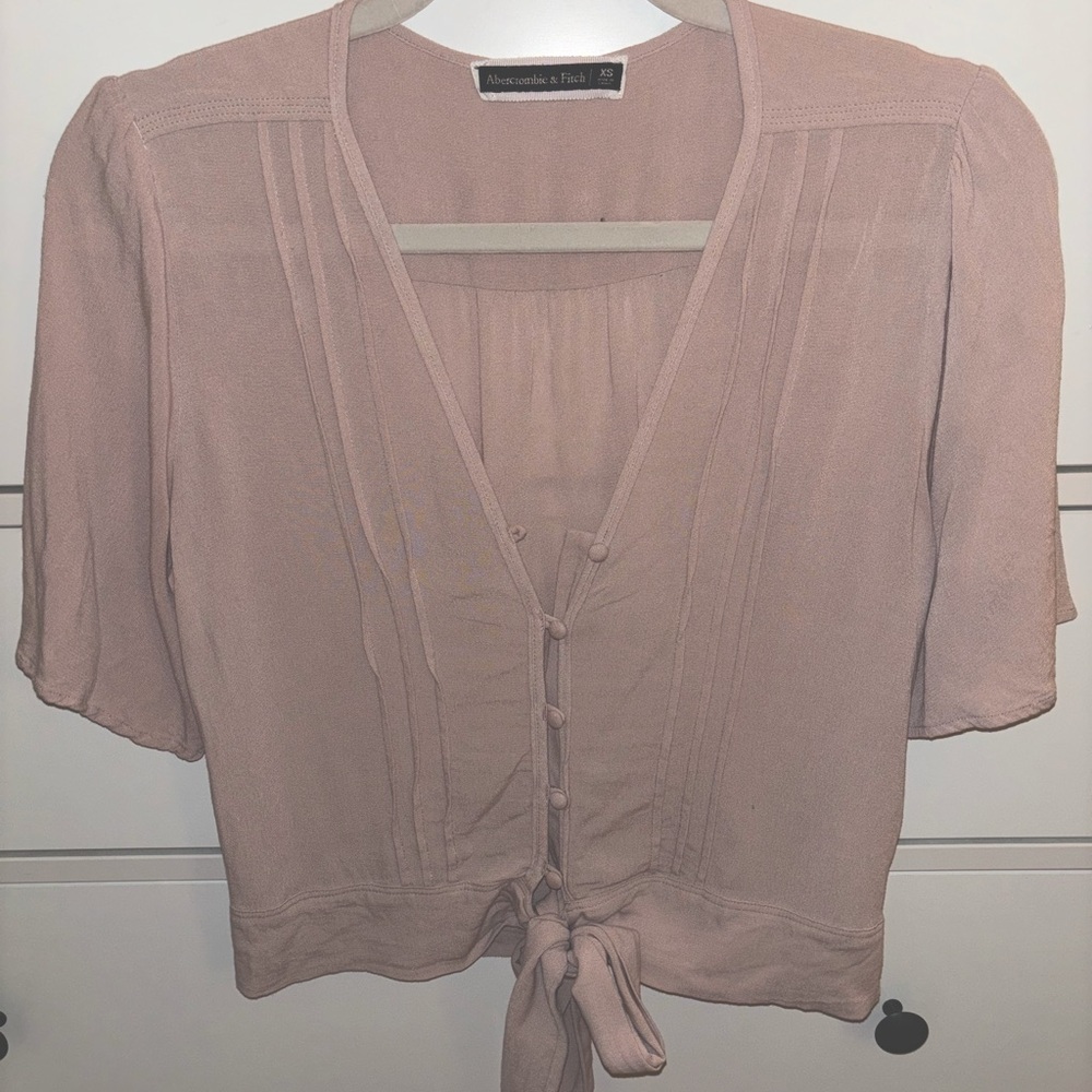 Abercrombie Rose Pink Blouse XS